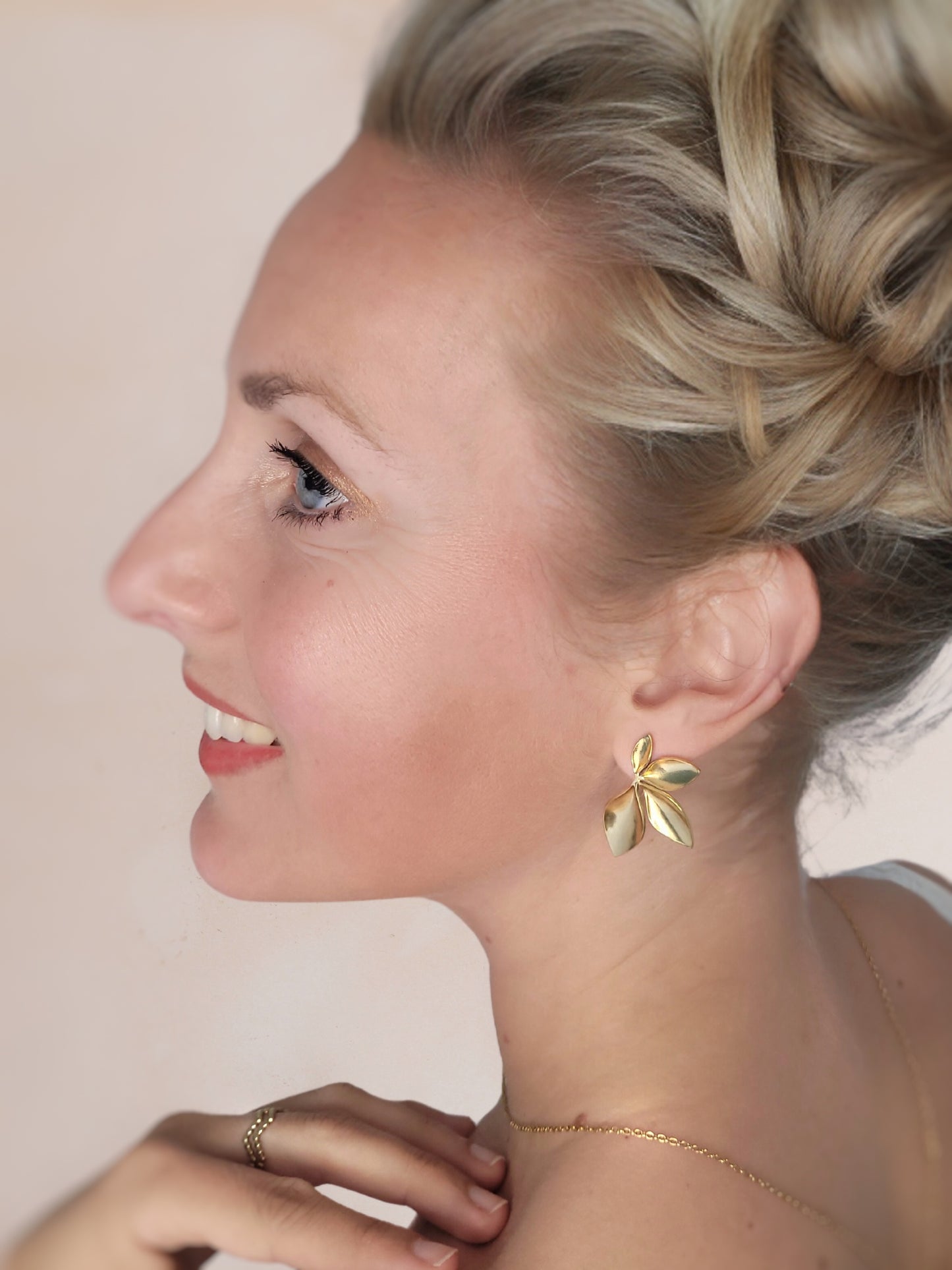boucles d'oreilles élégantes cérémonie civile