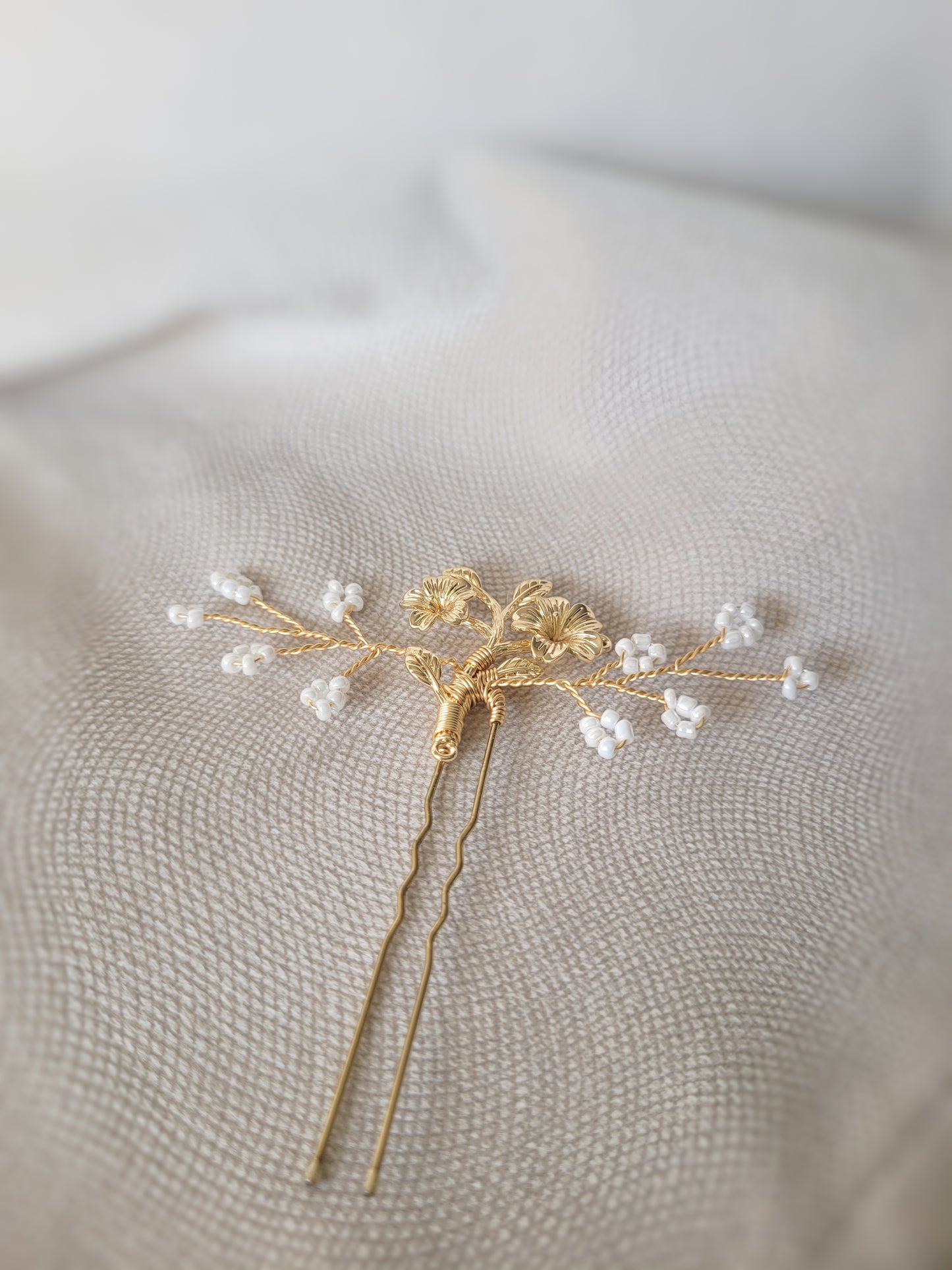 Epingle à cheveux mariage fabriqué sur lyon L'Atelier moana