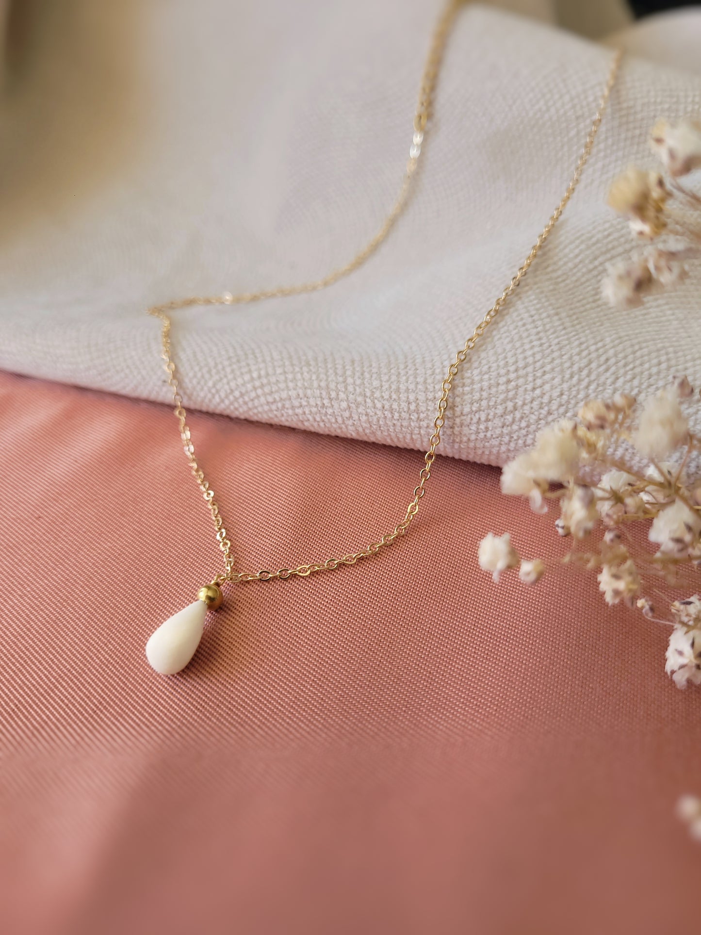 Collier mariage porcelaine - BIANCA