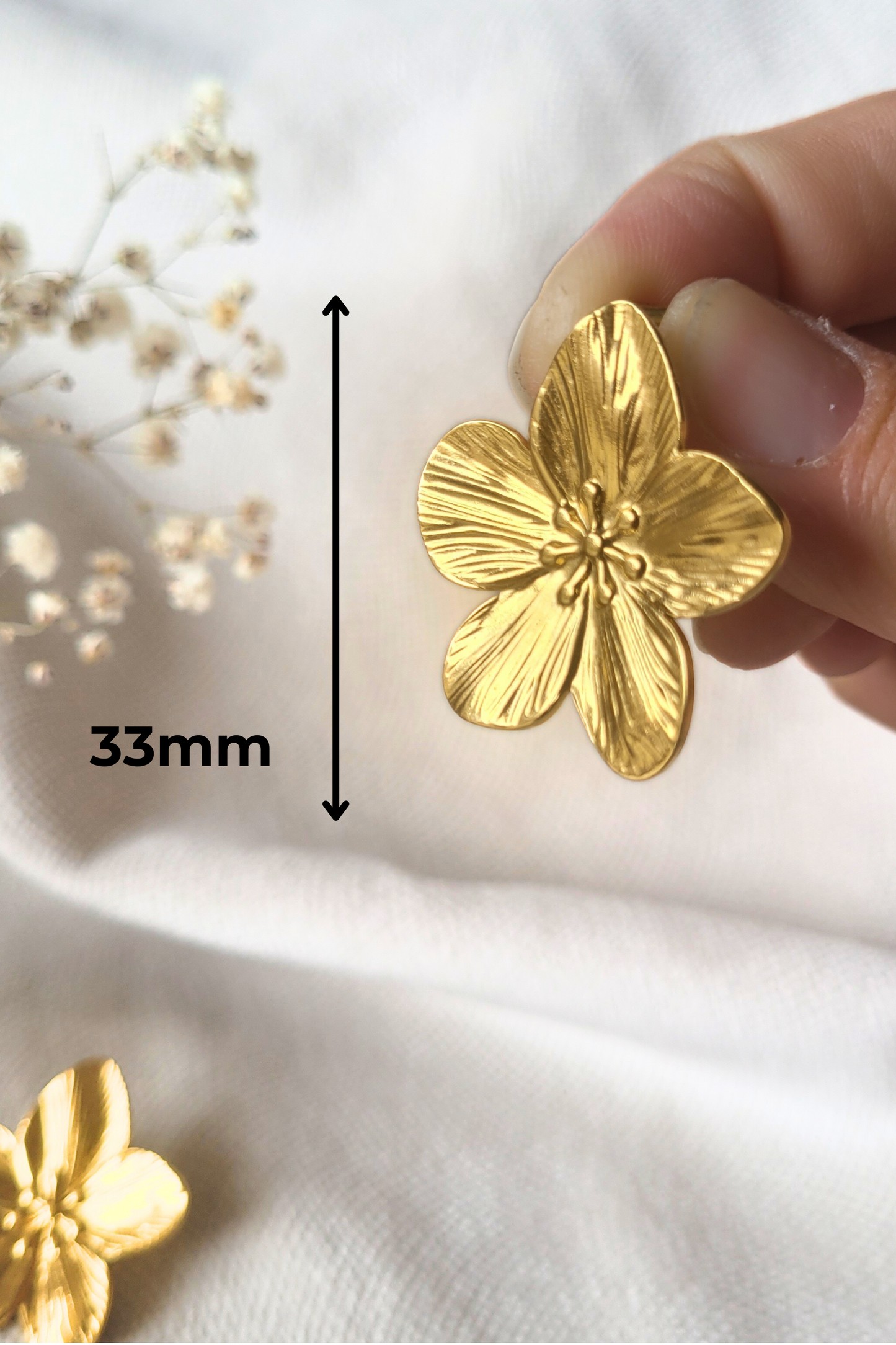 Grandes boucles d'oreilles fleur - ANEMONE