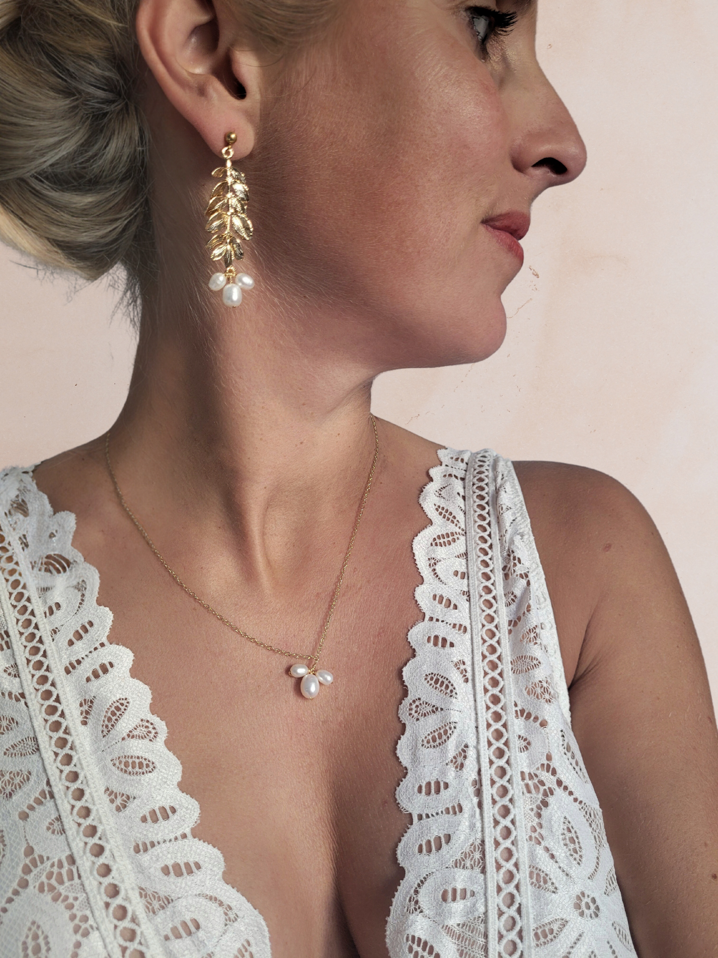 Collier triple perles de culture - PERLA