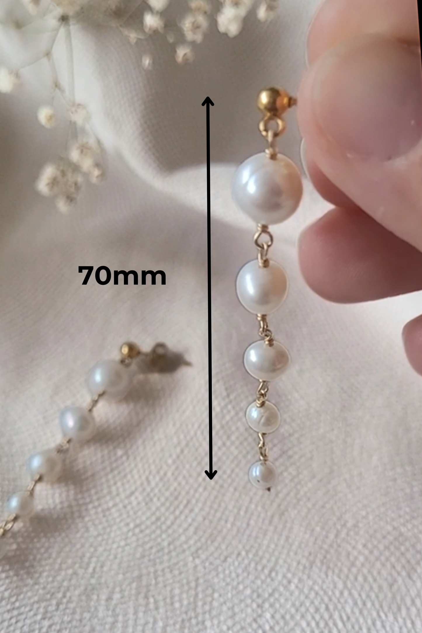 boucles d'oreilles mariée sur mesure lyon moana creation