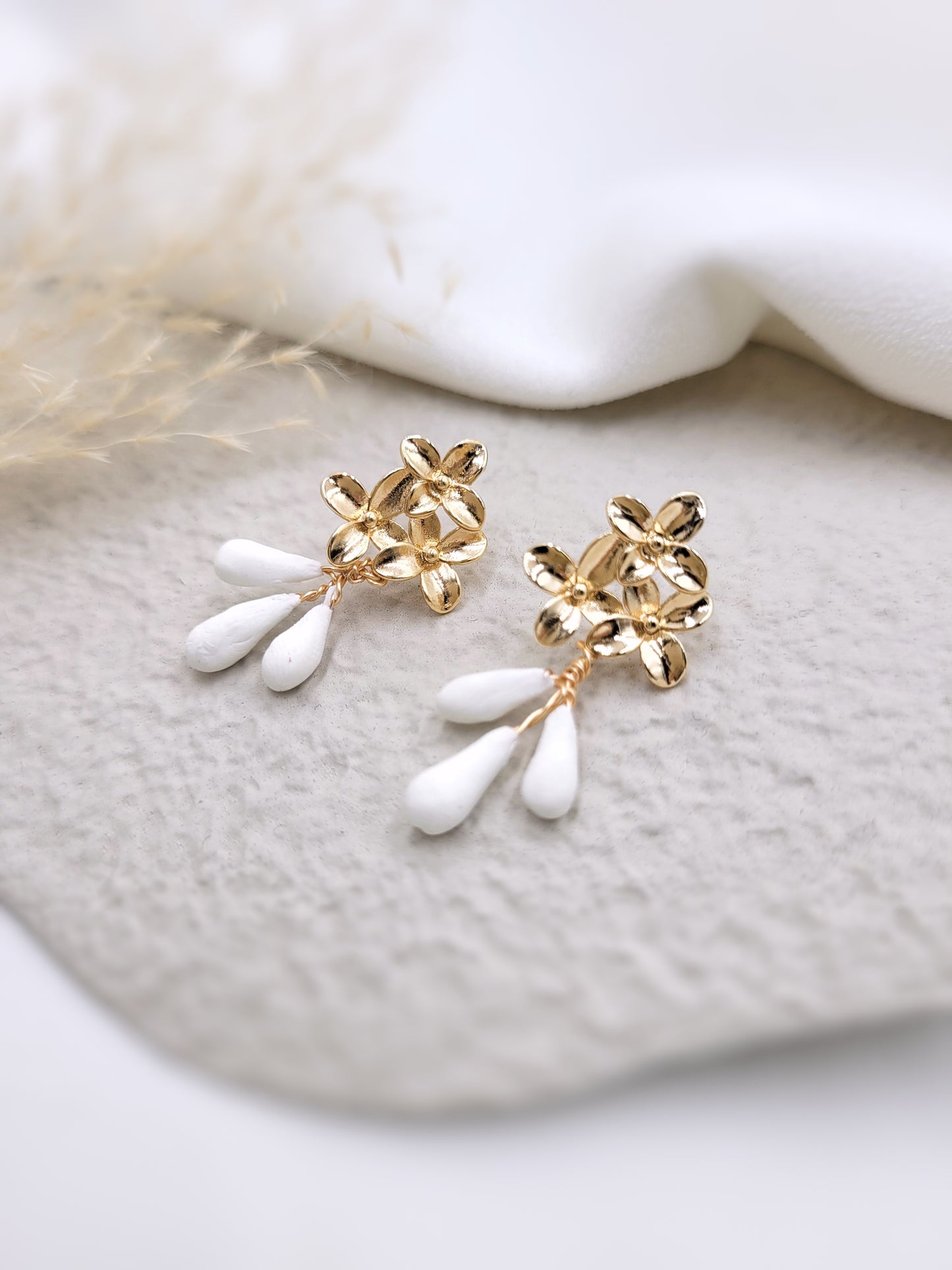 Boucles d'oreilles fleurs - MYOSOTIS