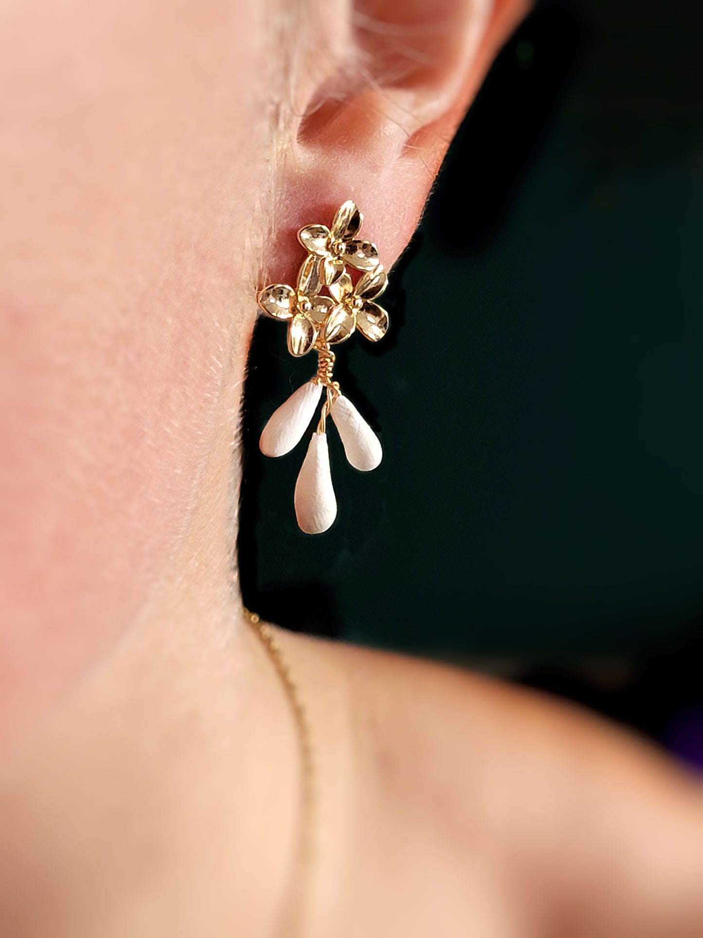 Boucles d'oreilles fleurs - MYOSOTIS