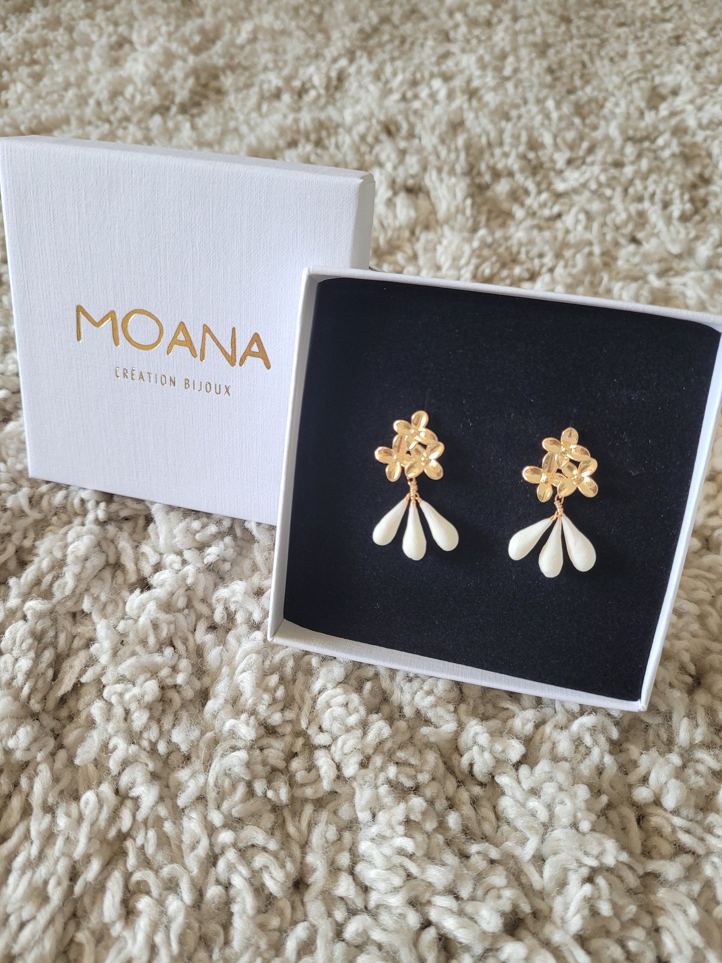 Boucles d'oreilles fleurs - MYOSOTIS