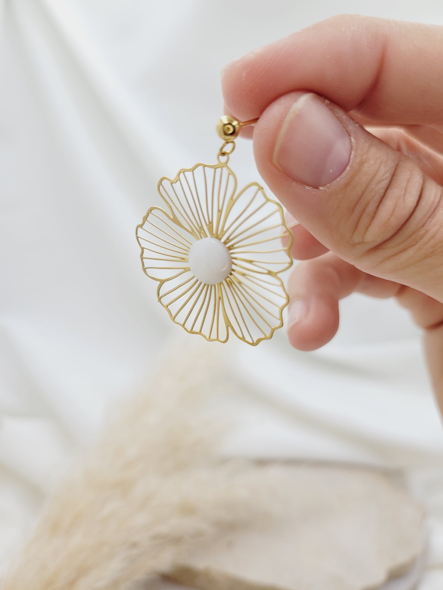 boucles d'oreilles élégantes mariée