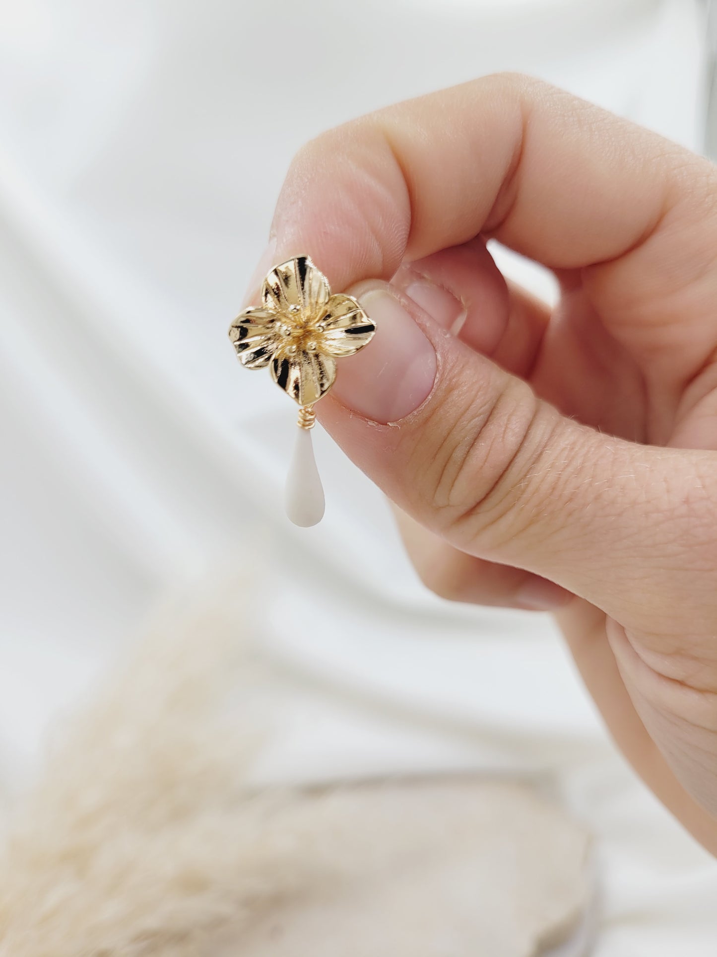 Boucles d'oreilles porcelaine - MIA