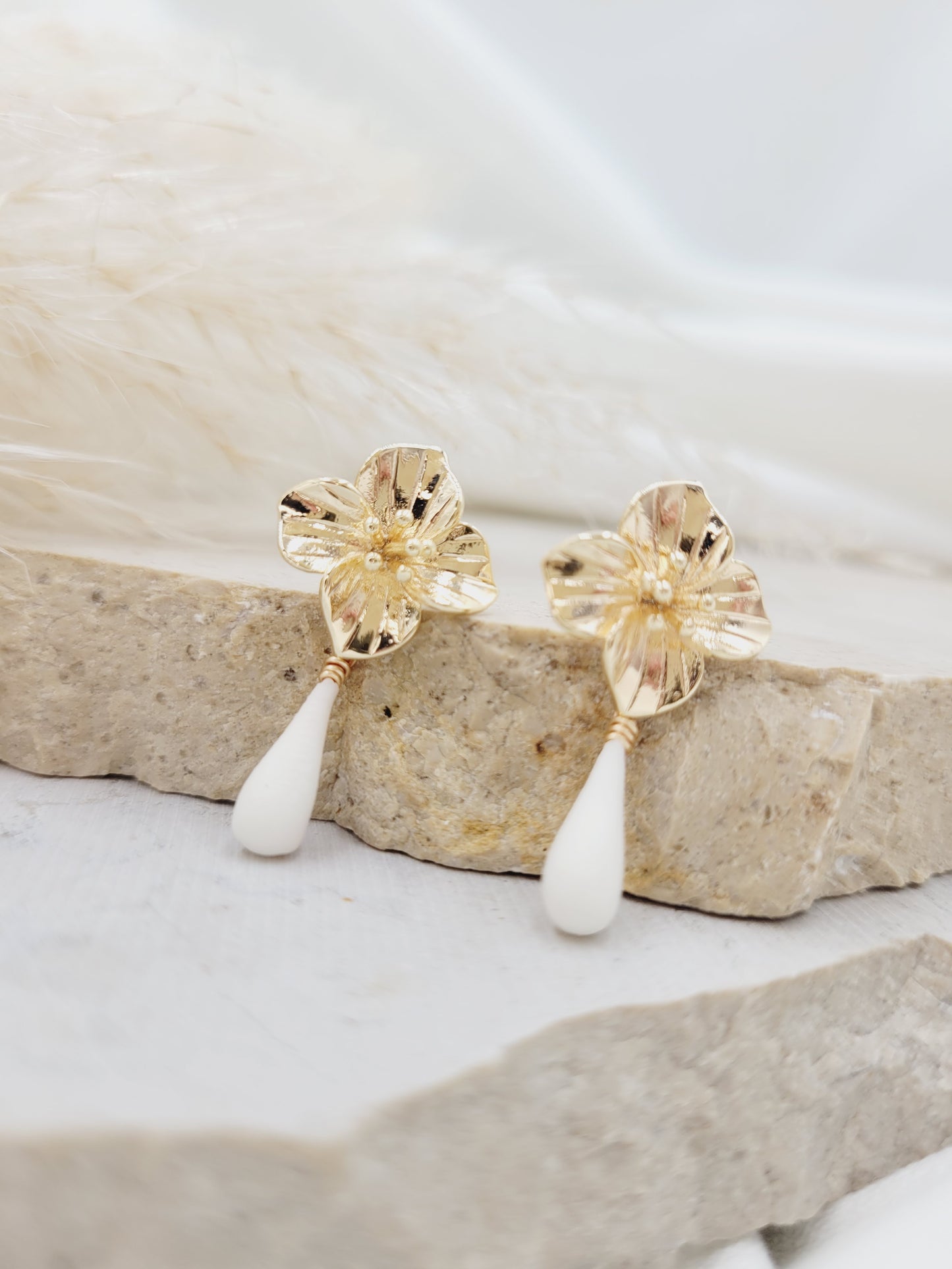 Boucles d'oreilles porcelaine - MIA
