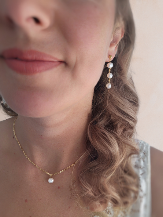 Collier perles de culture mariée