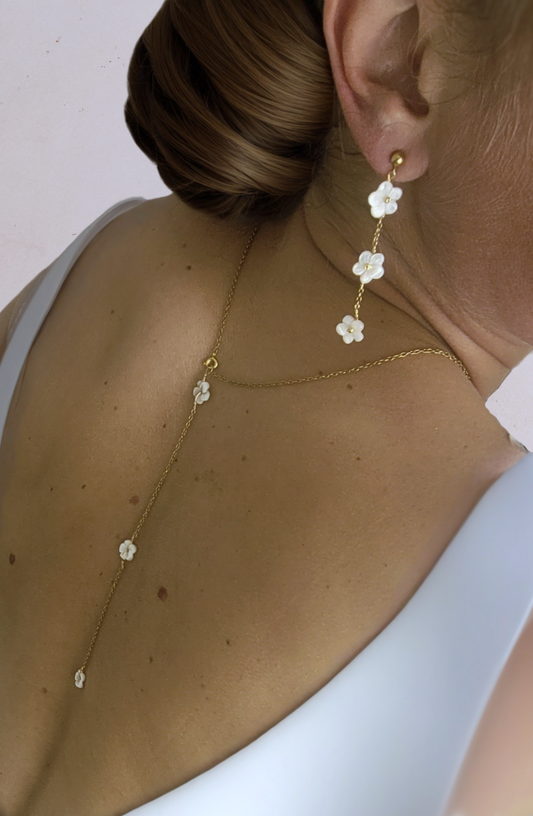 Parure délicate bijoux mariée