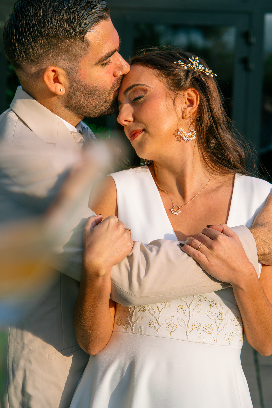 Collier mariage petites perles nacrées - ras de cou CAPUCINE