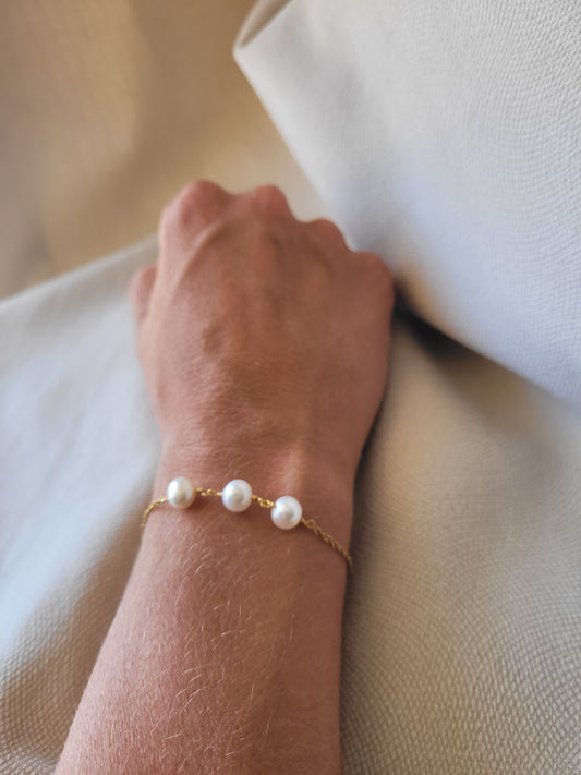 Bracelet triple perles LOUISE