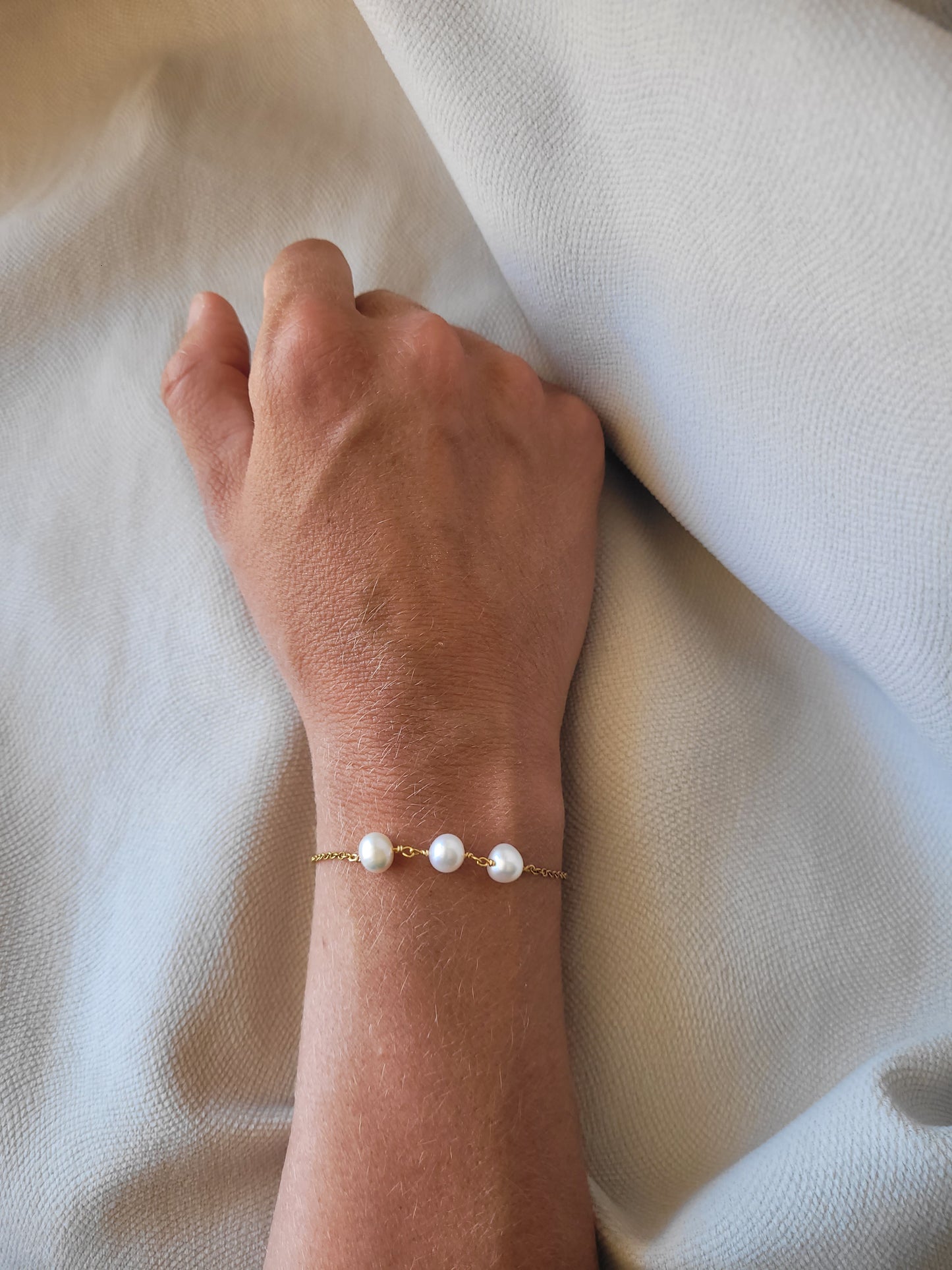 Bracelet triple perles LOUISE