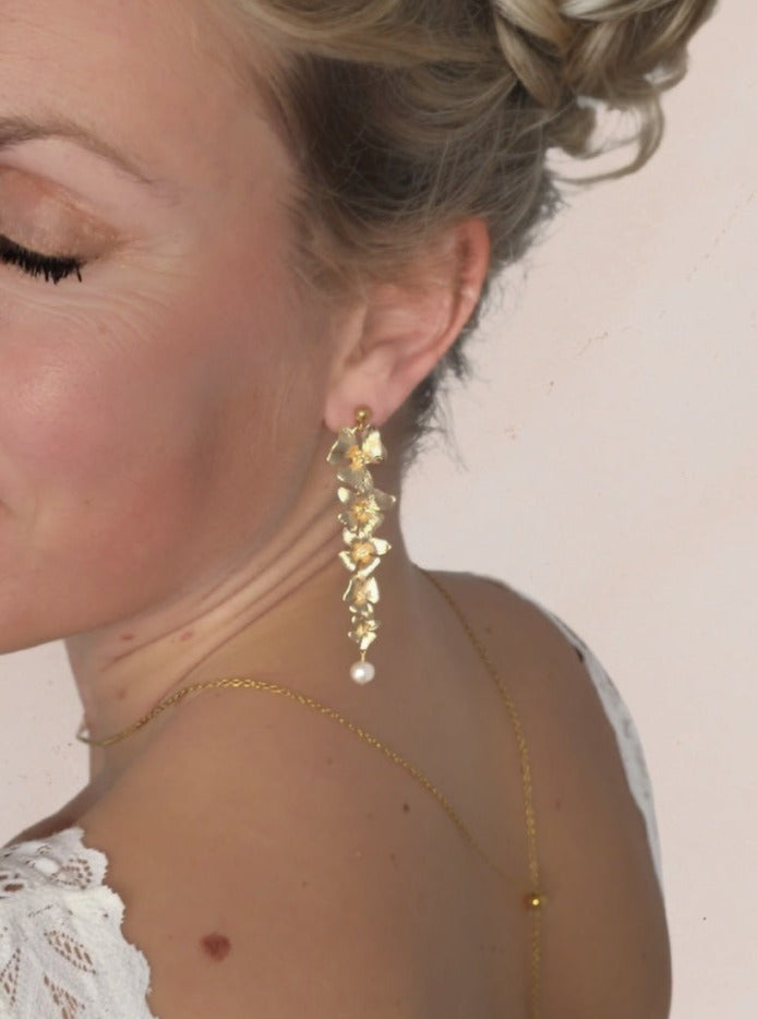 boucles d'oreilles pendantes mariage