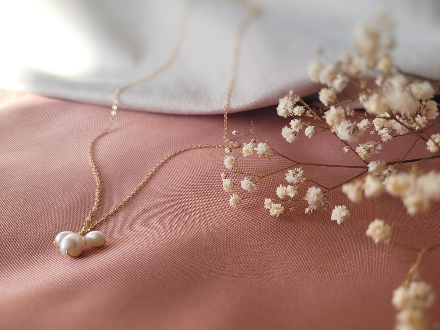 collier minimaliste perle mariée