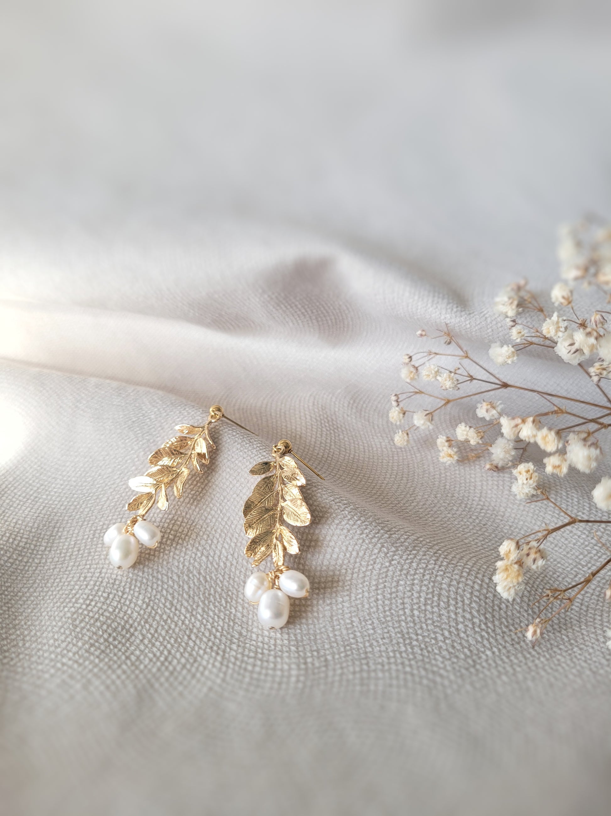 boucles d'oreilles mariage bohème chic ou champêtre