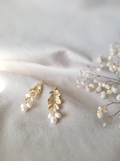 boucles d'oreilles mariage bohème chic ou champêtre