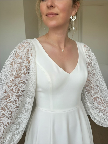 Parure de bijoux porcelaine mariée
