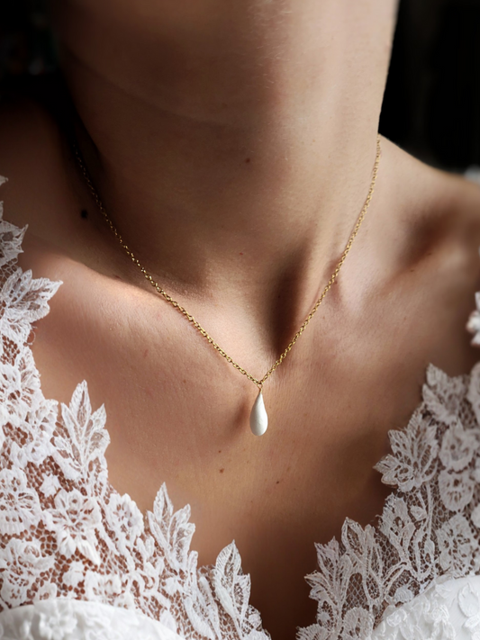 collier mariée en porcelaine
