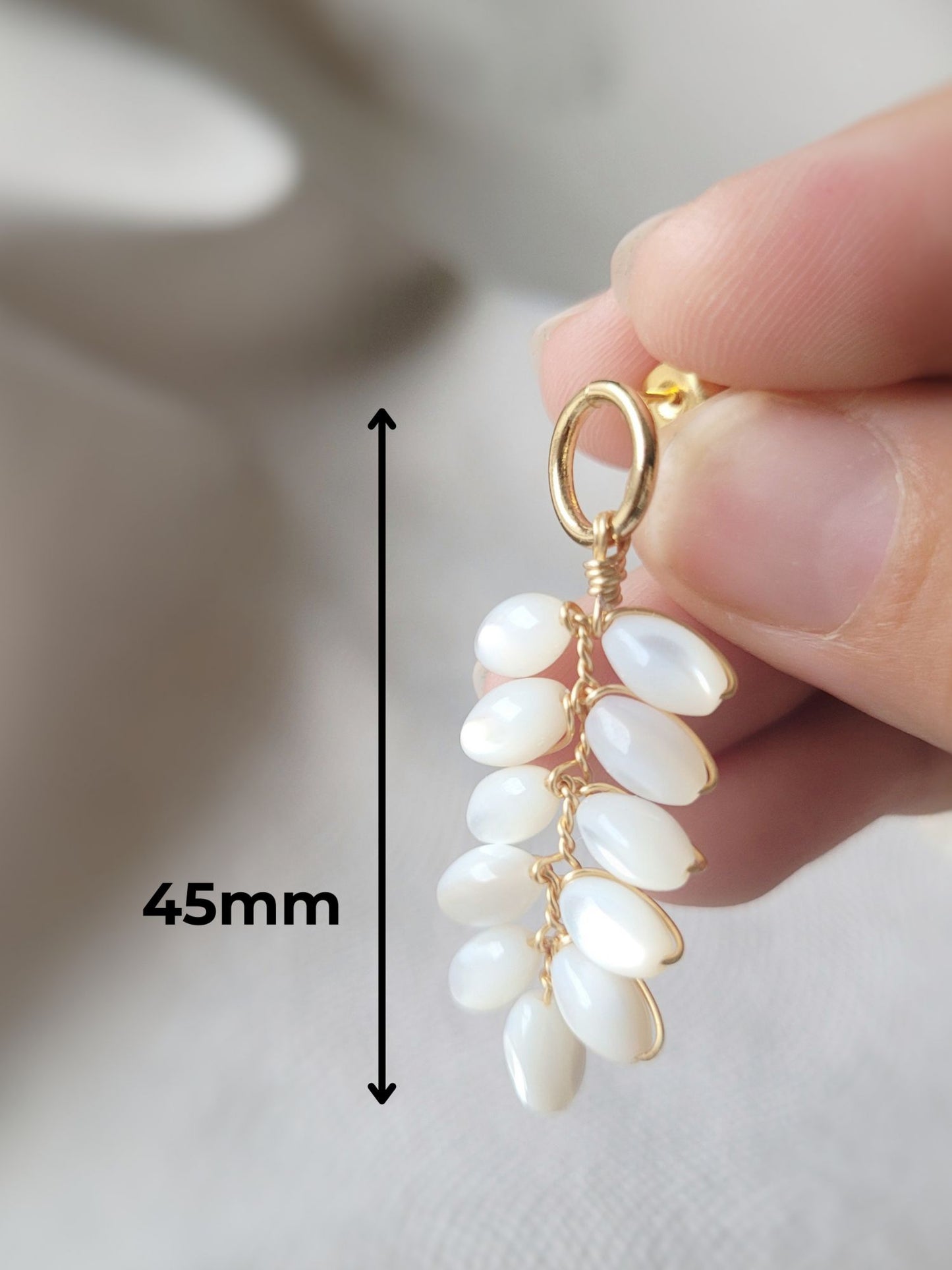 Boucles d'oreilles perles en épis - HELICONIA