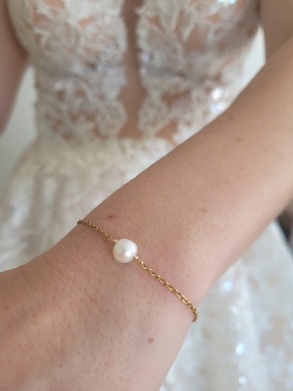 bracelet mariage perle d'eau douce