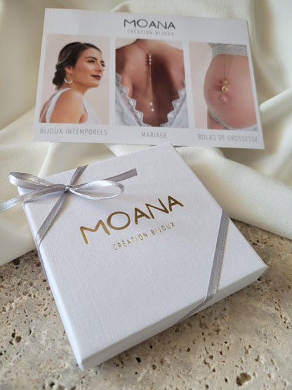 Boucles d'oreilles pendantes fleurs - LISA