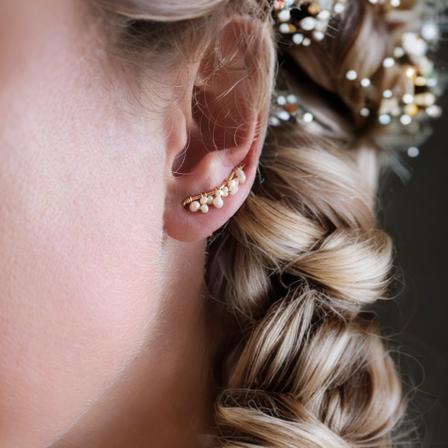 boucles d'oreilles montantes mariage