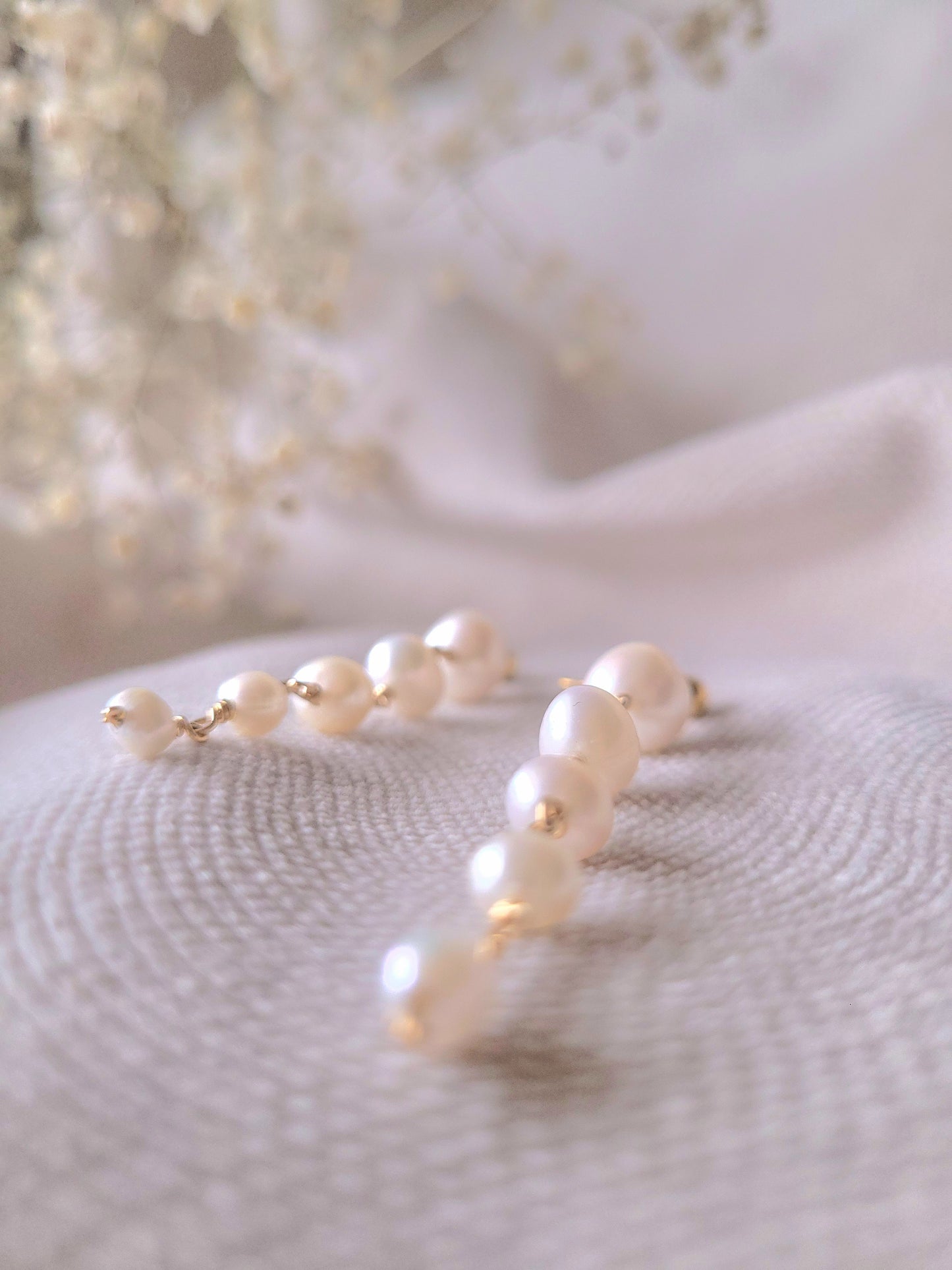 boucles perles de culture mariage lyon