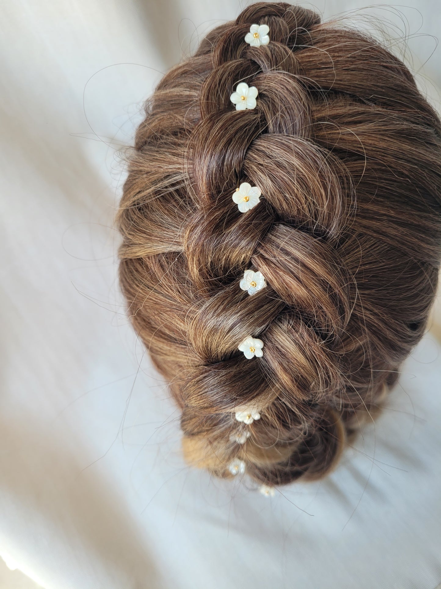 épingle à cheveux minimaliste fleurs 