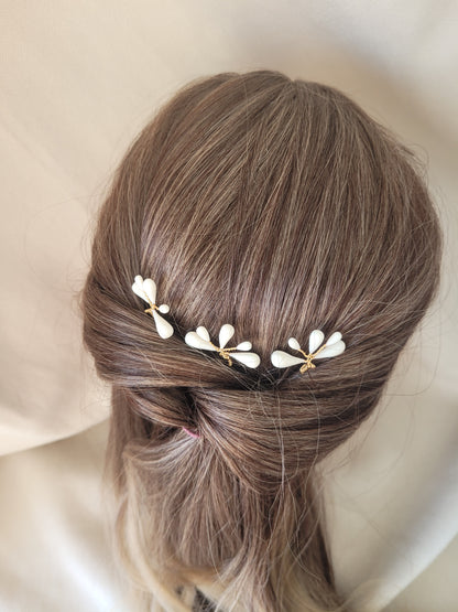 accessoire coiffure mariage porcelaine