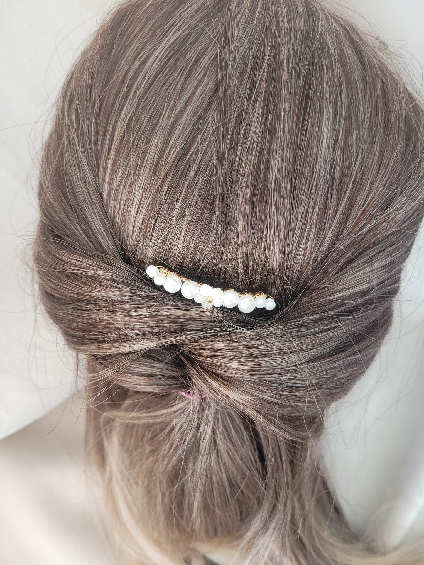 Ornement coiffure mariée perles