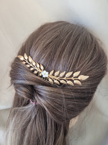 peigne coiffure mariage style couronne grecque