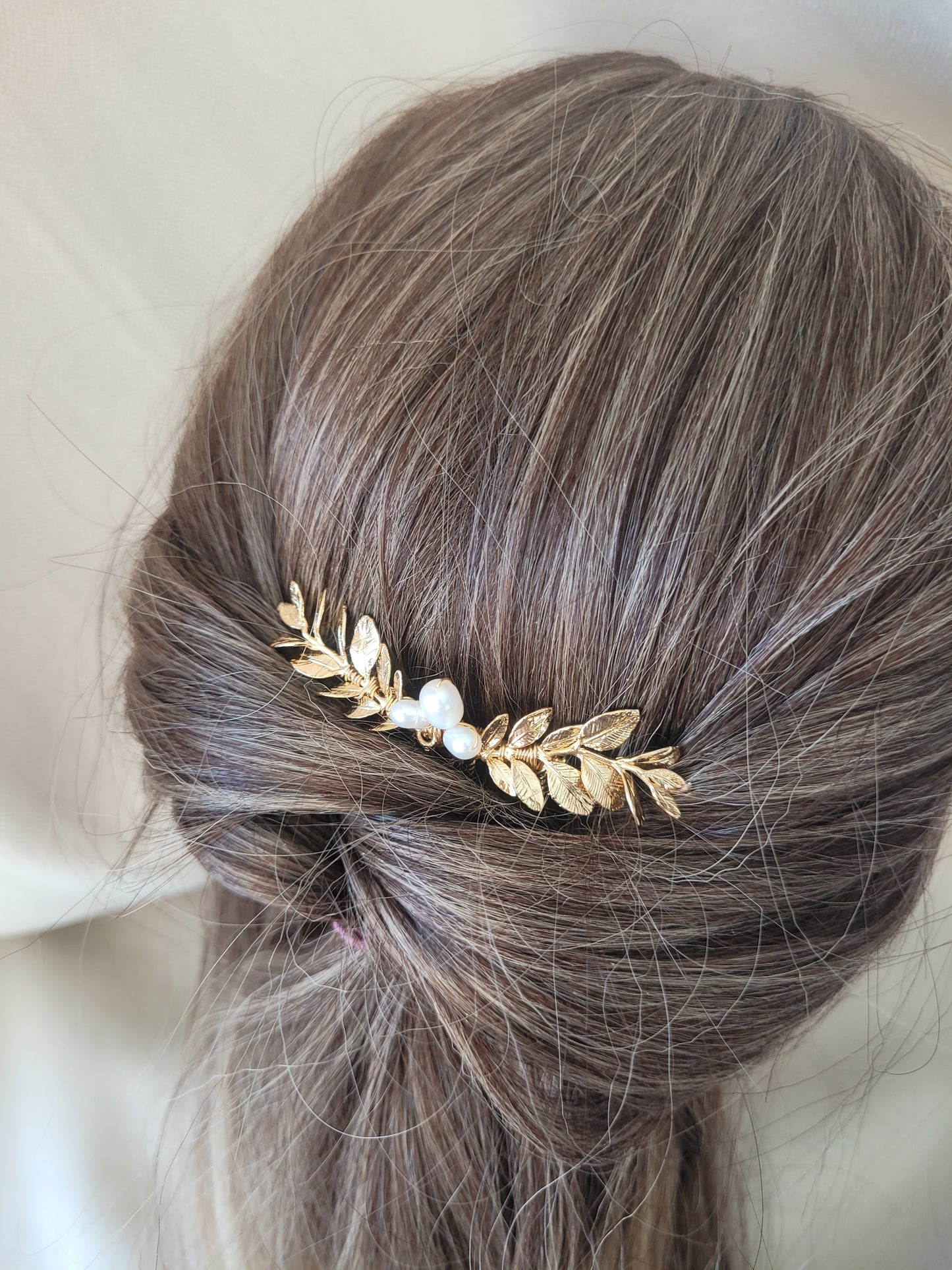 peigne coiffure demi queue de cheval mariage