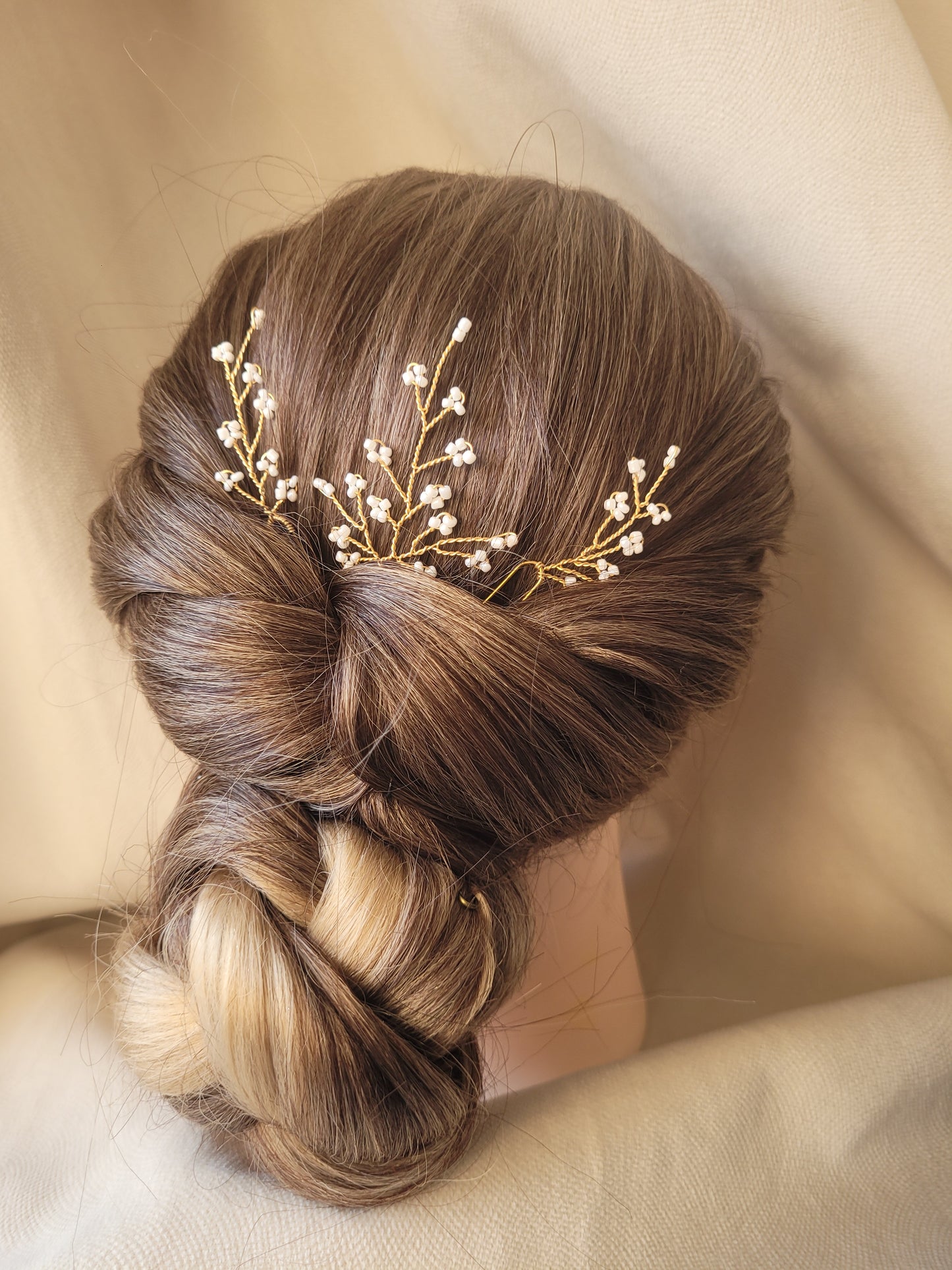 ornement cheveux mariage perles