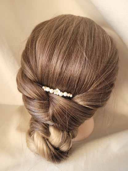 peigne coiffure chignon bas mariée