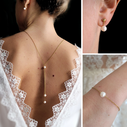 Collier de dos mariage - Rita