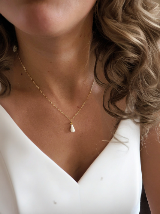 collier mariage porcelaine froide