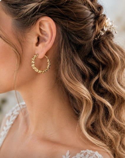 Creoles pour mariée chic