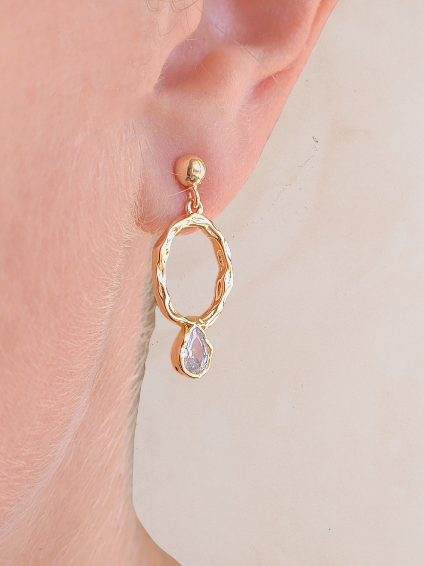 boucles d'oreilles cérémonie civile mariage chic