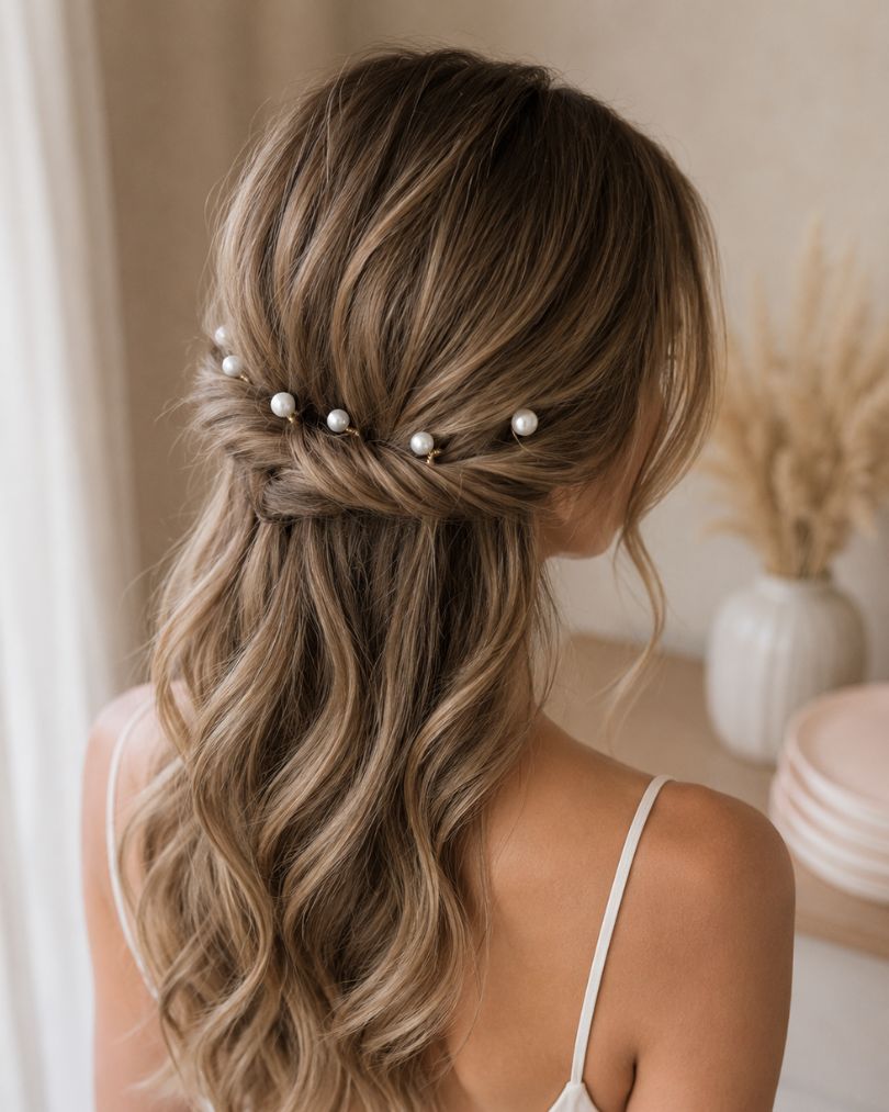 Lot pics à chignon perles mariage - PERLA