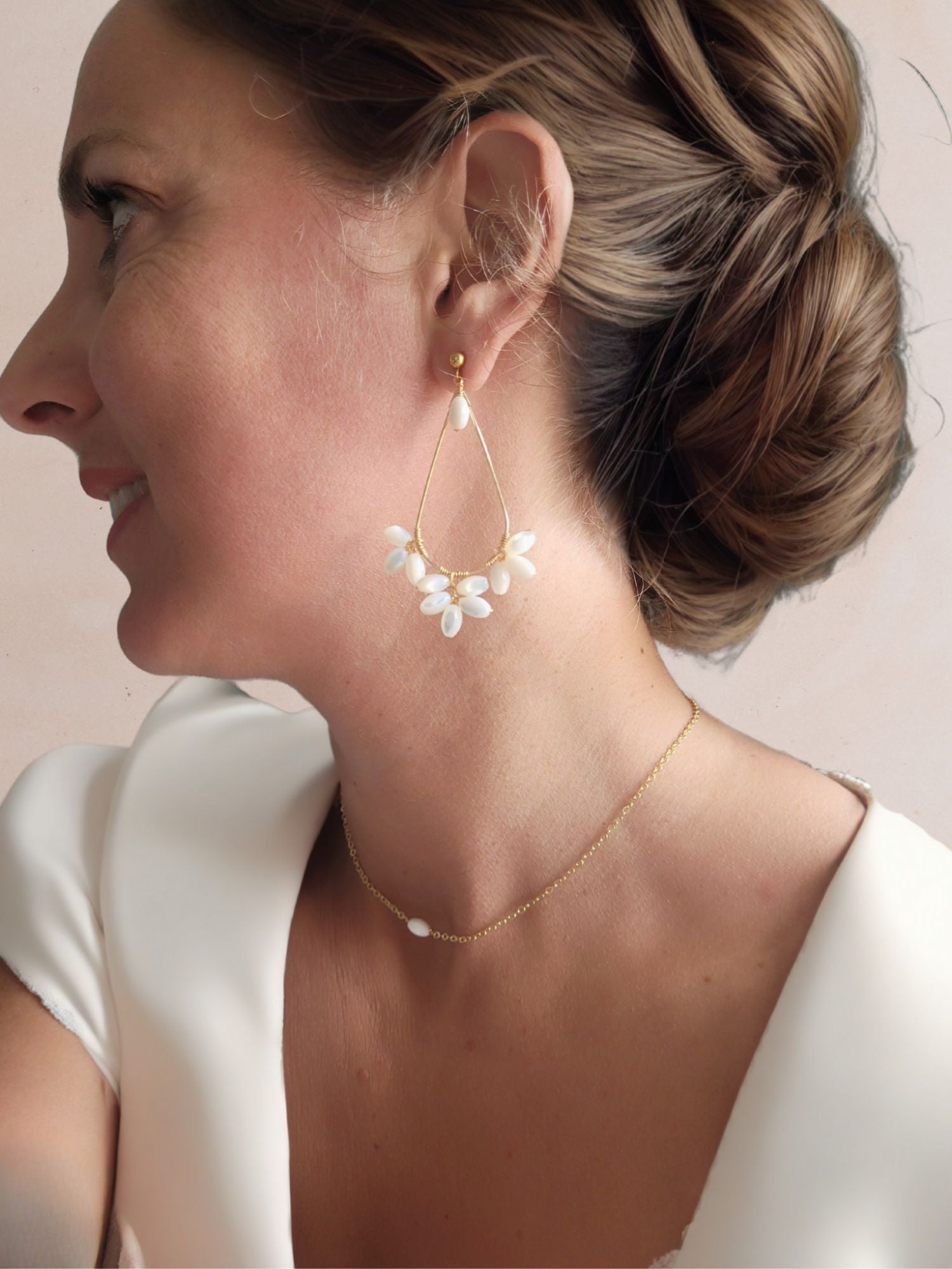 paure bijoux mariage perles ivoire