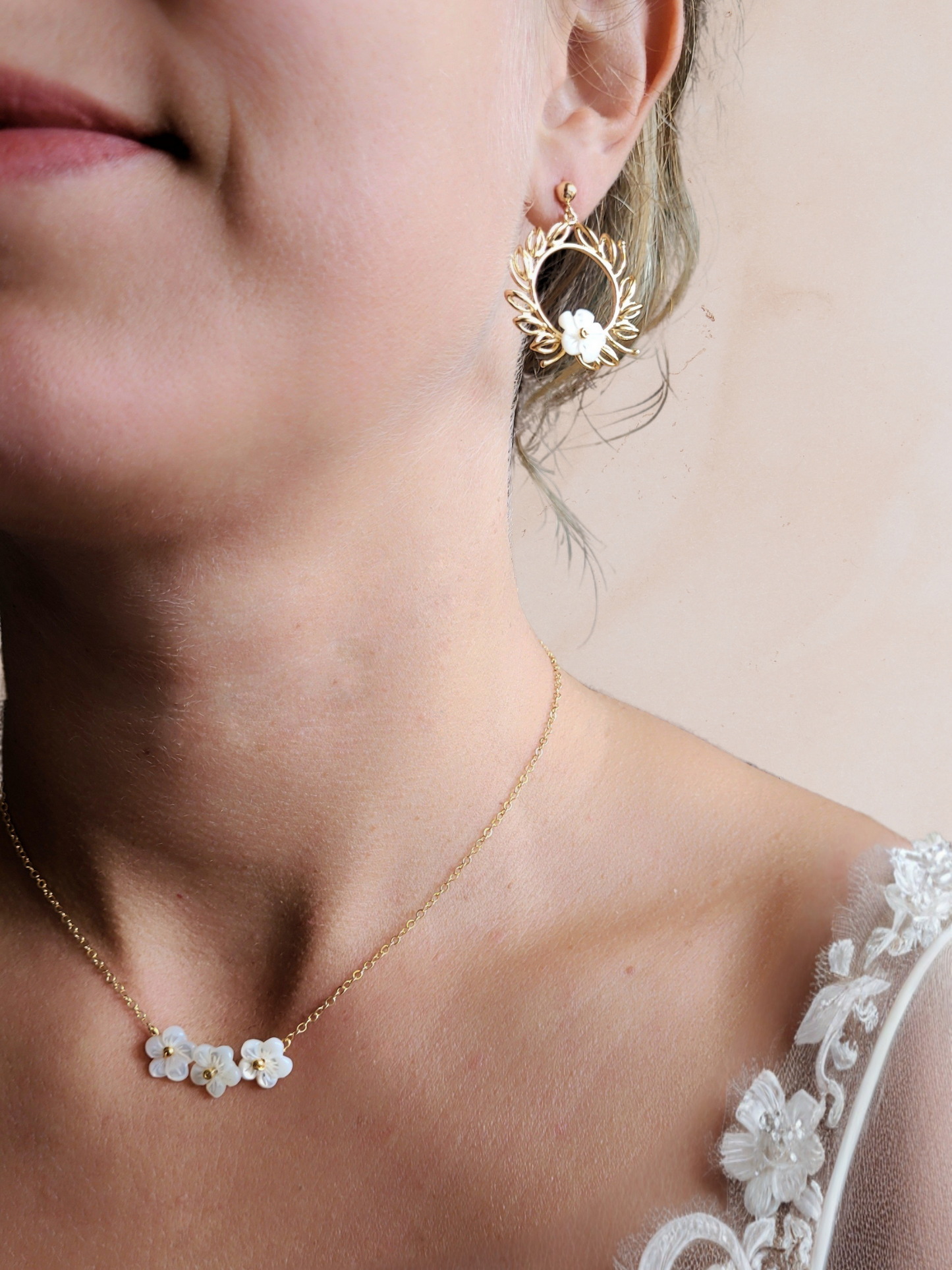 parure bijoux thème mariage champêtre