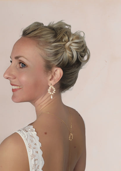 Collier de dos porcelaine DAPHNEE