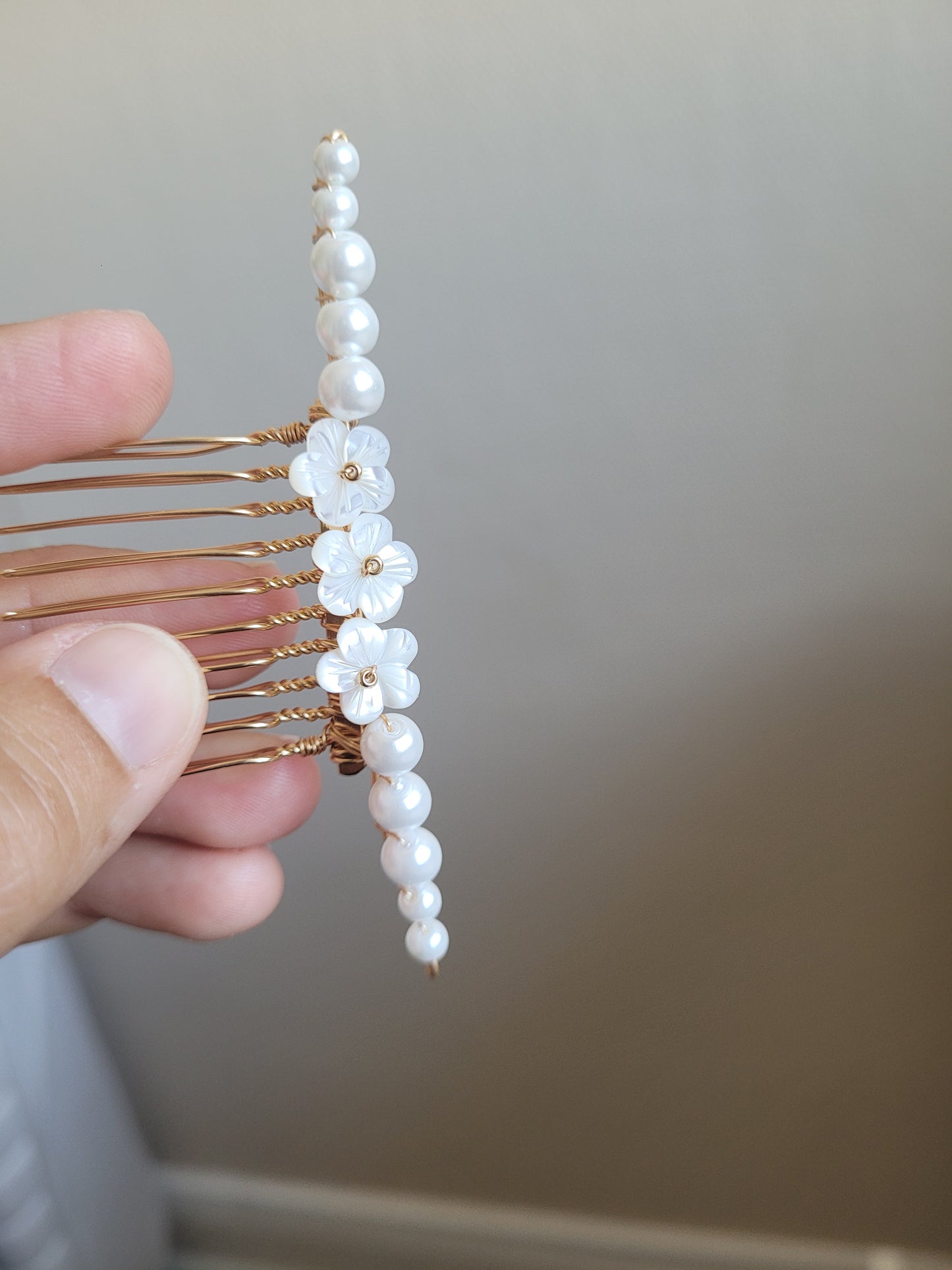 peigne de mariée bohème chic