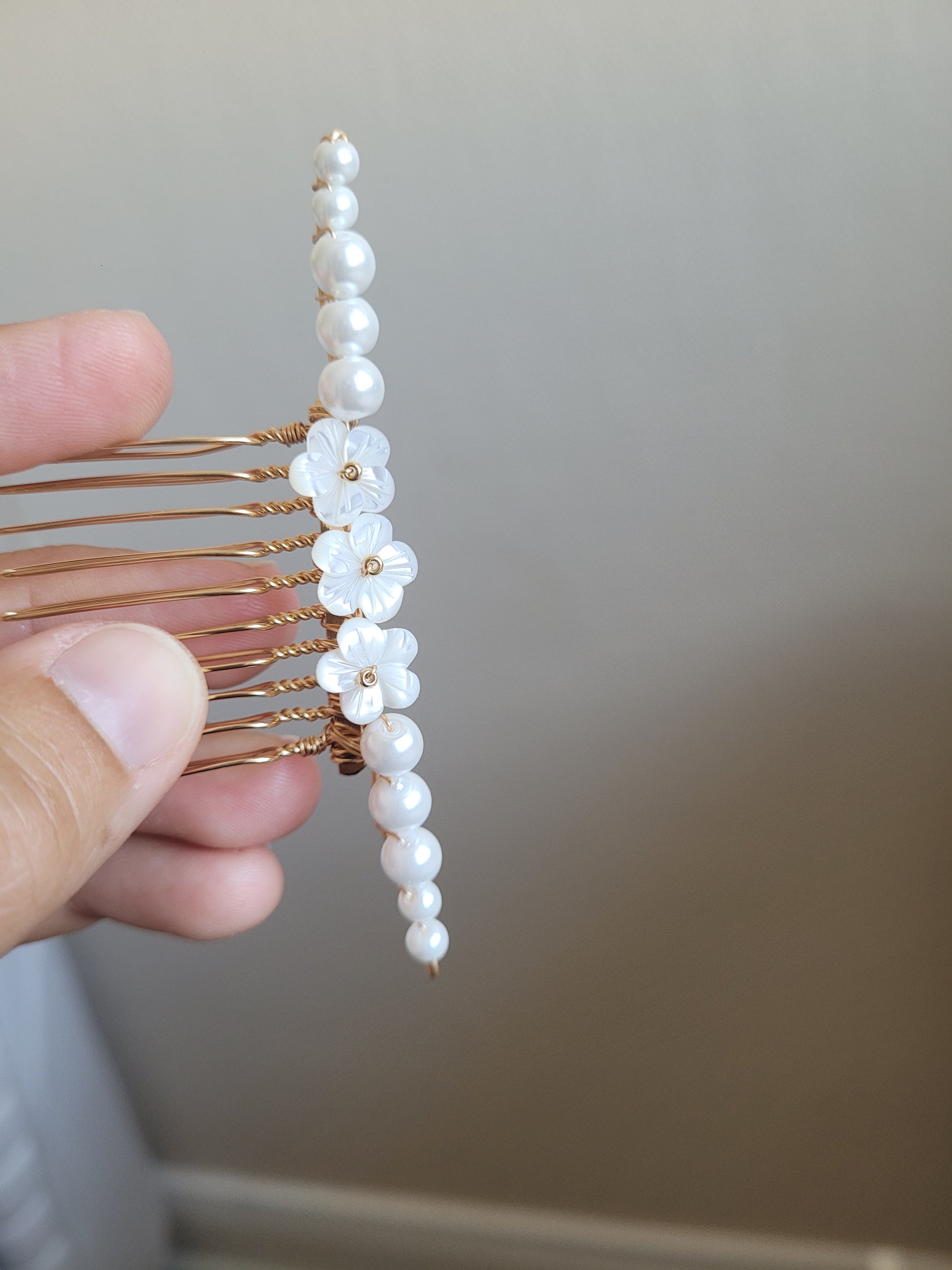 peigne de mariée bohème chic