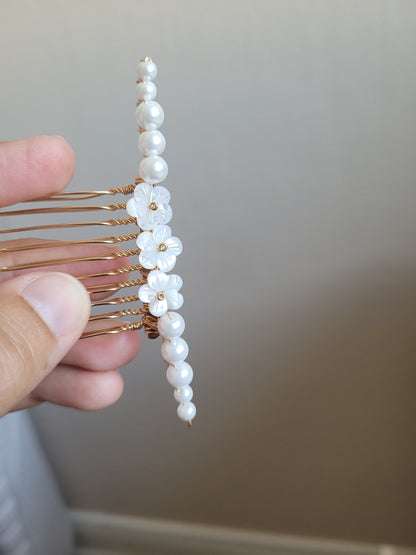peigne de mariée bohème chic