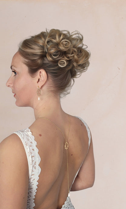 Collier de dos porcelaine DAPHNEE
