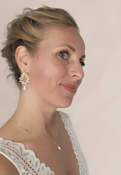 Collier de dos porcelaine DAPHNEE