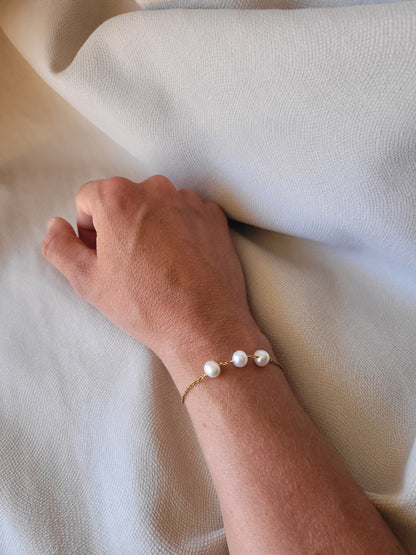 Bracelet triple perles LOUISE