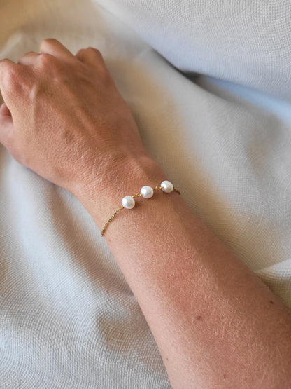 Bracelet triple perles LOUISE